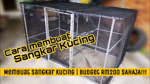 Cara memakai dot kucing buatan sendiri. Cara Membuat Sangkar Kucing D I Y Menggunakan Pvc Paip Jimat Habis Youtube