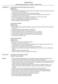 line lead resume samples velvet jobs