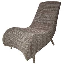 Chaise / fauteuil en résine. Fauteuil Exterieur Resine Rotin Synthetique 65cm Vague