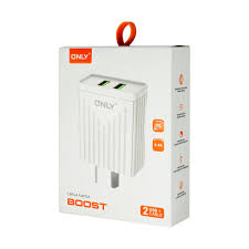 CARGADOR ONLY BOOST 4.4A MOD21  2 USB + CABLE TIPO C