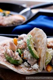 Serve fish over grilled tortillas with corn slaw and avocado. Farm Fresh Feasts Fish Tacos With Bok Choy And Peppers