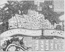 Map of london, before the fire of 1666 creator: Is It True That Only Six People Died In The Great Fire Londonist