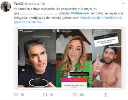 .del partido verde ecologista de méxico (pvem), para las elecciones de 2021, realizada a través de diferentes figuras públicas, conocidas como influencers. E8umd2tukzxenm