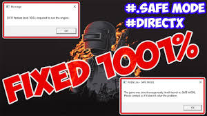 Alternatively, you can customize this setting to apply pubg lite only. Pubg Lite India Fix Safe Mode Error Directx Error Require Feature Level 10 1 With Proof Youtube