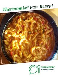 Leichte Paprikanudeln All In One Rezept Rezepte Thermomix Rezepte Lebensmittel Essen