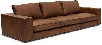Dreisitzer designer couch polster 3er sofa couchen leder sofas couchen (ohne2+1). Fleur Ami Puzzle Sofa Dreisitzer 285x106 83 Cm Wachsleder Tobacco Baseball Naht Hochwertig Exklusiv
