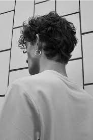 Minimal Hoops In High Polished Gold Symmetrical Break Sold As A Single 925 Silver Plated Gold Curly Hair Men Men S Curly Hairstyles Guys Ear Piercings