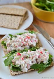 Slimming Eats Crab Stick Salad Slimming World Use 0 Greek Yoghurt Perhaps Try With A Lighter Ma Slimming Eats Crab Recipes Healthy Sea Food Salad Recipes