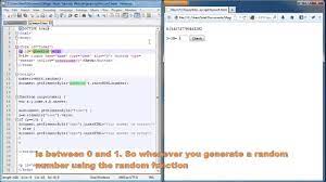 Let's check this out by calling Javascript Lesson 5 Generating Random Numbers Youtube