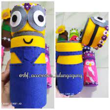 Harga kain flanel tulungagung : Lepak Putar Kotak Pencil Dari Kain Flanel Dan Botol Bekas Shopee Indonesia