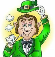 Green leprechaun hat with clover and treasure pot full of gold coins. St Patrick S Day Memes Home Facebook