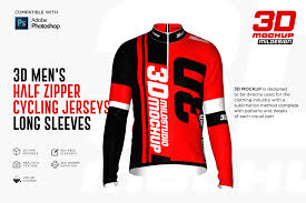 The pair enables you to share your branding designs and logos as well as artistic designs for hotels and motels. 3d Men S Halfzipper Cycling Jersey Creative Photoshop Templates Creative Market