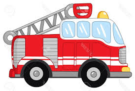 Detailed illustration of fire truck emergency car cartoon vector illustration in a flat style. Cartoon On Net Cartoon Fire Truck Svg
