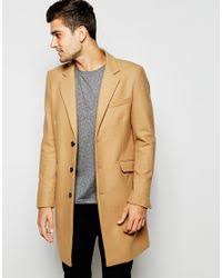 Alexander mcqueen's men's camel hair coat gives the vintage style a modern update, while topman and asos' alternatives keep things classic. Asos Wool Overcoat In Camel In Beige Natural For Men Lyst