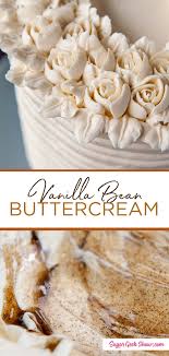Easy Vanilla Bean Buttercream Recipe Sugar Geek Show Recipe Buttercream Recipe Frosting Recipes Vanilla Buttercream Frosting
