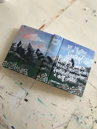 Hand Painted Bible See Etsy Store For Listing Hand Painted Bible Custom Bible Hand Painted Bible Cover