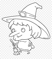 Coloring pages are a fun way for kids of all ages to develop creativity, focus, motor skills and color recognition. Transparent Witches Broom Png Cute Witch Coloring Pages Png Download Vhv