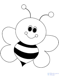 Abeja para colorear e imprimir. Dibujos De Abejas 75 Con Tutorial