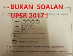 Bagi setiap soalan, pilih satu. Bukan Soalan Upsr 2017 Pendidik2u