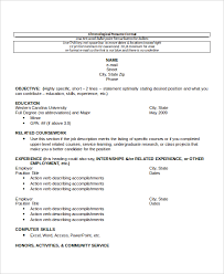25 awesome chronological resume