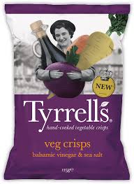 Veg Crisps Balsamic Vinegar Sea Salt Tyrrells