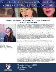 Quickly convert your korean rm files to text. Korean Studies Colloquium With Michelle Cho Rm For President K Pop Protest Repertoires And Populist Soft Power Center For East Asian Studies
