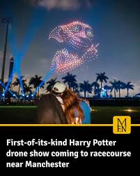 Calling all wizards, witches and Muggles... A first-of-its-kind Harry Potter drone experience will be coming to a racecourse near Manchester later this year ✨ Warner Bros. Discovery Global Experiences has announced that an official DroneArt: Harry Potter will b