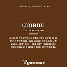 Umami Word Of The Day April 16 2019 Words Cool Words Unusual Words