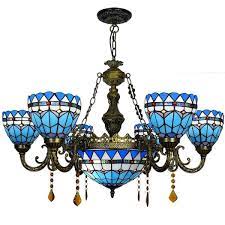 © 2021 victorian lighting inc. Laz Tiffany Style 6 Arm Chandelier Traditional Glass Painting Vintage Ceiling Lights Victorian Antique Pendant Light For Living Room Bedroom Dining Room Amazon De Kuche Haushalt