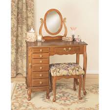 Secure, magnetic door closure with an additional. Jewelry Armoire Vanity Mirror Bench I Walmart Com Walmart Com