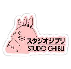 Pink Studio Ghibli Logo By Waverlie Anime Stickers Hydroflask Stickers Tumblr Stickers