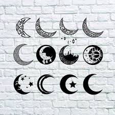 Download Buy 3 Get 1 Free 15 Moon Svg Moon Clipart Moon Vector Moon Digital Clipart For Design Or Moon Tattoo Cresent Moon Tattoo Half Moon Tattoo