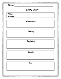 Story Chart For Any Story Character Setting Beginning Middle End