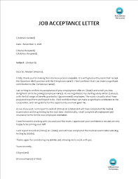 Check spelling or type a new query. Job Offer Acceptance Letter Sample Templates At Allbusinesstemplates Com