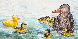 The ugly duckling long beach ny. The Ugly Duckling Painting By Beth Davies