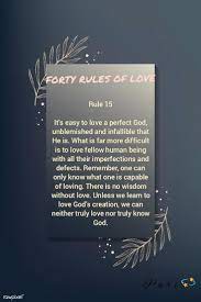 Pin On Forty Rules Of Love