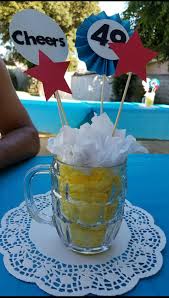 Themed 21st Birthday Decoration Ideas For Guys Simple Mens Beer Mug Birthday Centerpiece 40th Birthday Decorations Beer Birthday Party Birthday Decorations For Men