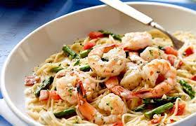 Lighter Italian Fare Menu At Olive Garden Restaurants Scampi Pasta Shrimp And Asparagus Asparagus Pasta
