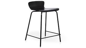 Felix Black Counter Stool Crate And Barrel Black Counter Stools Black Bar Stools Counter Stools