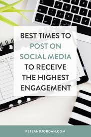 best times to post on social media to receive the highest engagement unsure when to post social media marketing strategy social media social media challenges