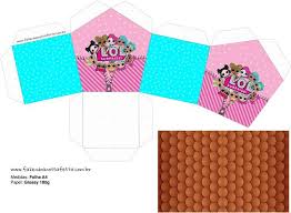 Molde Caixinha De Papel Para Lembrancinha De Aniversario Molde Casinha Lol Surprise Fazendo A Nossa Festa Caixa De Guloseimas Lol Caixas Personalizadas