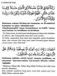 Bacaan Doa Ringkas Selepas Solat Rumi Dan Jawi 4 Doa Harian