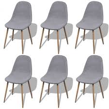 Dining Table Chairs Set Of 6 Retro Fabric Upholstered Wooden Recliner Cathedra 264 00end Date Nov With Images Dining Chairs Dining Chair Upholstery Fabric Dining Chairs