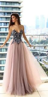 Popular Tulle Applique A Line Long Prom Dresses Sg164 Blush Prom Dress Unique Prom Dresses Long Unique Prom Dresses