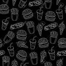 Top view with copy space. Fast Food Pattern Can Be Used For Textile Website Background Royalty Free Cliparts Vectors And Stock Illustration Image 82588499