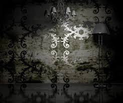 Black And Silver Bedroom Wallpaper Stock Photo Silver Accent Wallpaper Accent Wallpaper Metallic Wallpaper