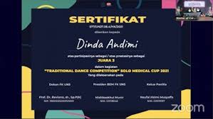 Maybe you would like to learn more about one of these? Selamat Kepada Dinda Andimi Mahasiswa Kesehatan Masyarakat Meraih Juara Iii Pada Lomba Tari Tradisional Solo Medical Cup 2021 Fakultas Ilmu Kesehatan Universitas Pembangunan Nasional Veteran Jakarta