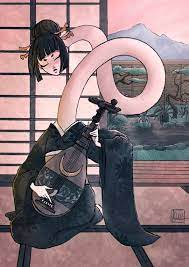 Rokurokubi Yokai Print - Etsy