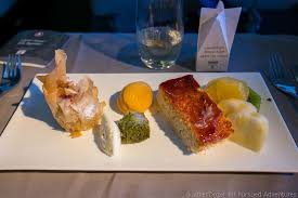 Airline Dessert Review Turkish Airlines Business Class Zurich To Lax Via Turkish Airlines Airline Catering Business Class
