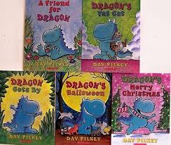 From dav pilkey, author and illustrator of the worldwide bestselling dog man and captain underpants series, comes dragon, a humble hero with a heart of gold, who always helps those who need him. Dragons Fat Cat Dragon Gets By Friend Halloween Christmas Dav Pilkey New 5 Bks 465864153